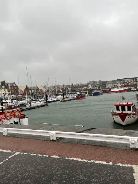 Arbroath Marina Strong winds from the edge of Storm Amy Oct 25 01