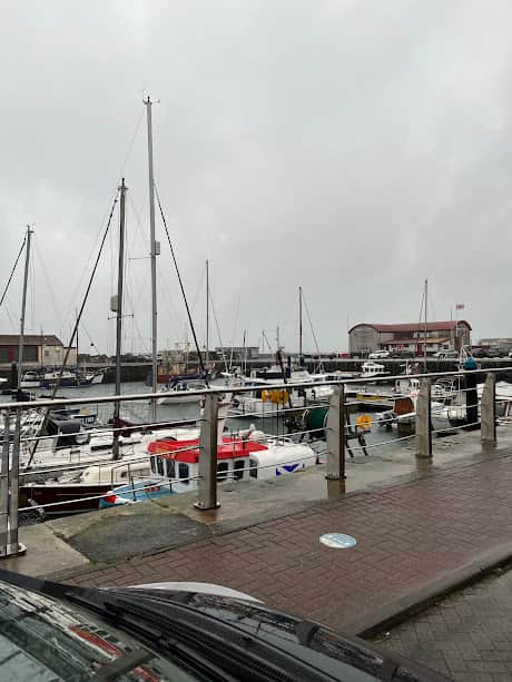 Arbroath Marina Strong winds on the edge of Storm Amy Oct 25 03