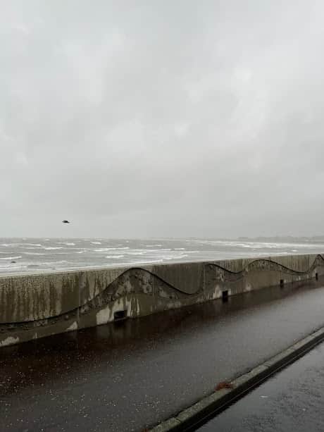 Arbroath Seafront Strong winds from the edge of Storm Amy Oct 25 06