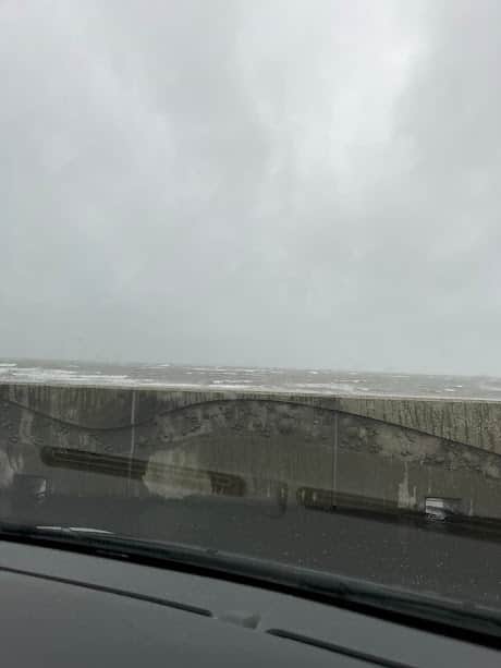 Arbroath Sea Front Strong winds even on the edge of Storm Amy Oct 25
