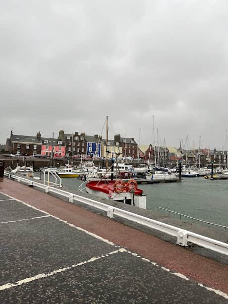Arbroath Marina Strong winds on the edge of Storm Amy Oct 25 02
